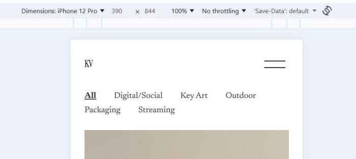 Portfolio filter 1