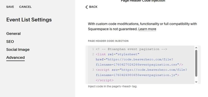 Free event page pagination 2