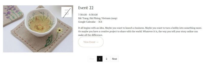 Free past events pagination 1