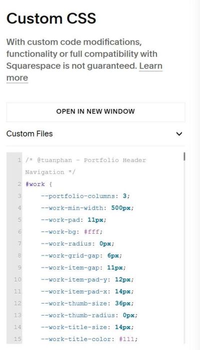 Portfolio header navigation 3