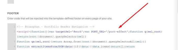 Portfolio header navigation 6