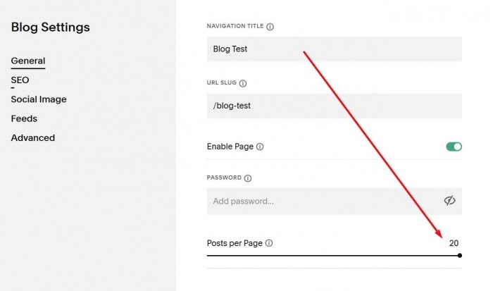 Blog post per page 1