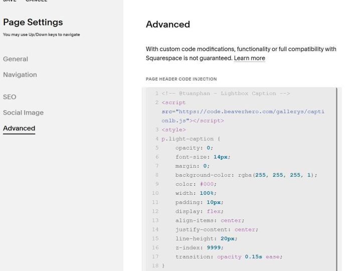 Caption in gallery lightbox 6