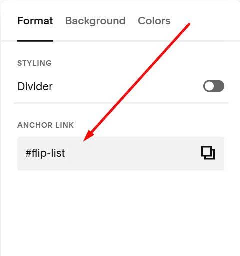 Flip list 4