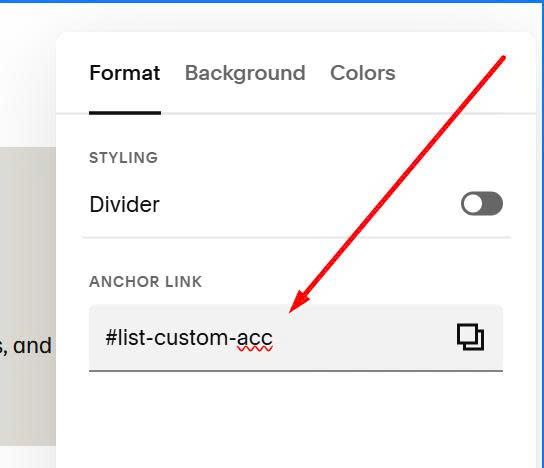 List custom accordion 5