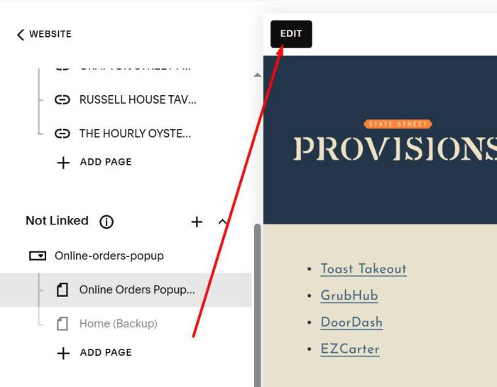 Online orders popup 3