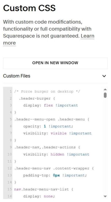 Custom burger menu 7