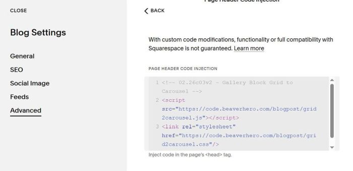 (Free) Blog Gallery Grid to Carousel
