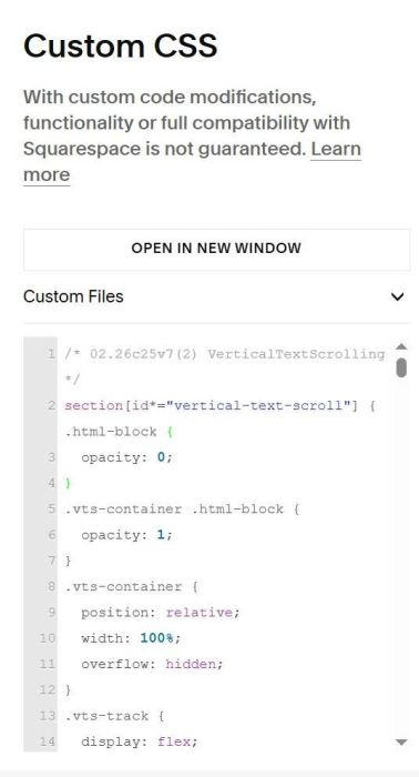 Vertical Text Scrolling