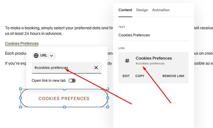 03.26c24v1 Button for Cookies Preferences Popup
