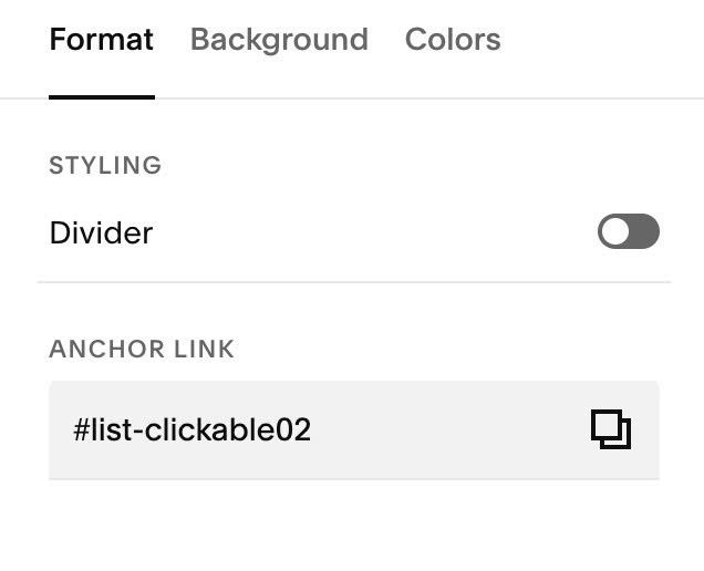 05.26c22v1 List Simple Clickable
