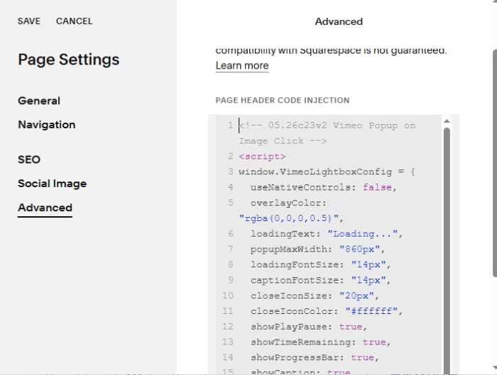 Vimeo Popup on Image Click