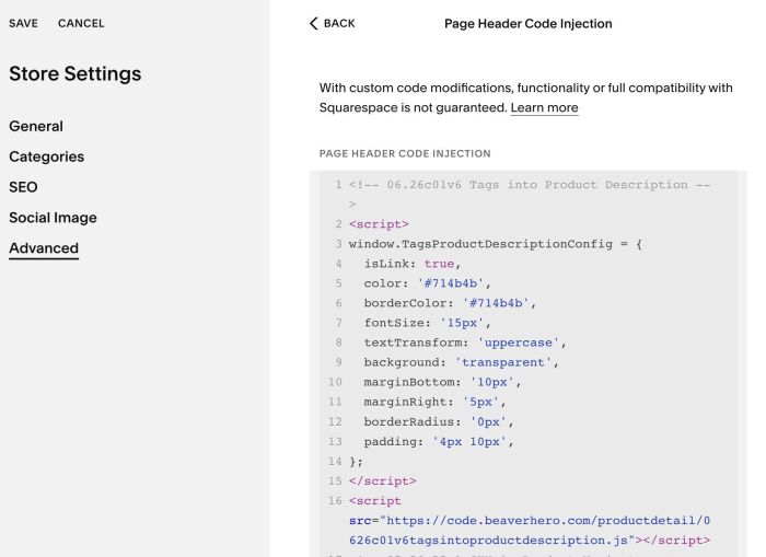 06.26c01v6 Tags into Product Description