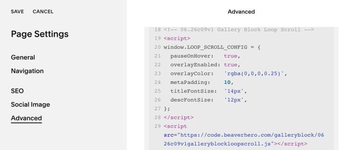 06.26c09v1 Gallery Block Loop Scroll