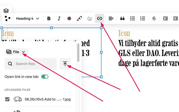 06.26c10v5 Add Icon to Text Block