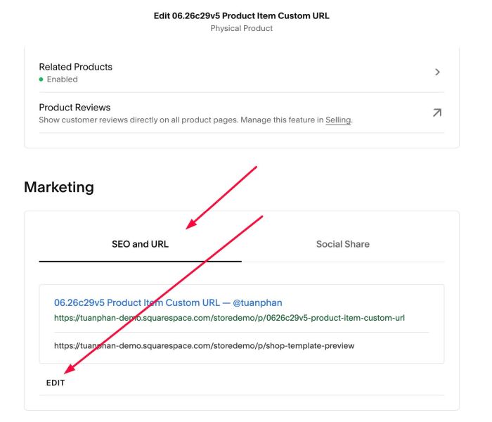 06.26c29v5 Product Item Custom URL