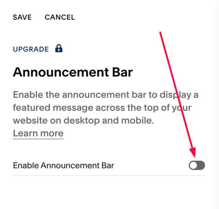 07.26c01v10 Carousel Scrolling Announcement Bar