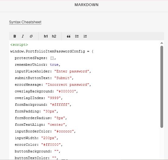 07.26c01v14 Portfolio Item Password