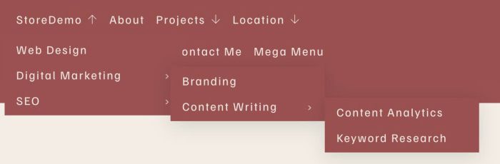07.26c07v8 Shop Categories to Header Dropdown