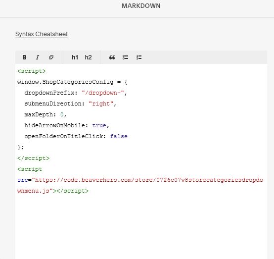 07.26c07v8 Shop Categories to Header Dropdown