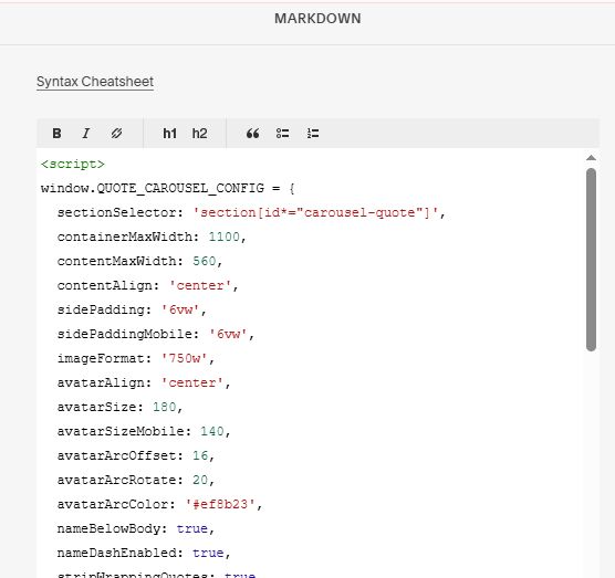 07.26c15v5 Carousel with Quote icons