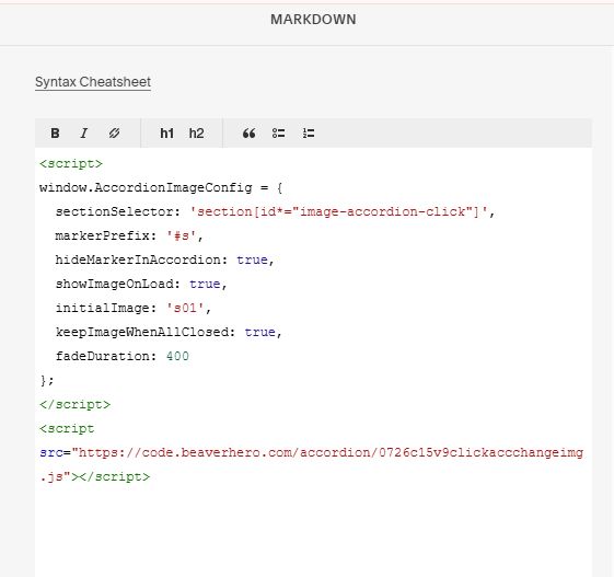 07.26c15v9 Change Image on Accordion Click