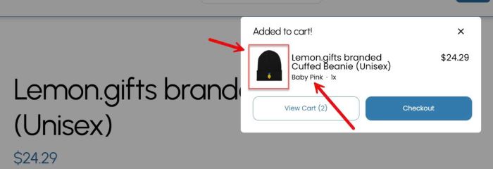 07.26c16v1 Variant Image in Cart Popup