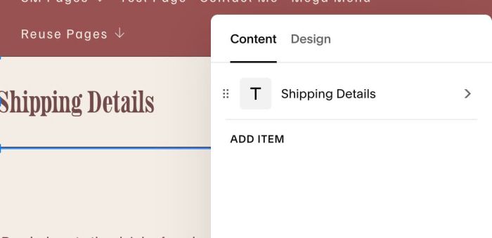 07.26c22v2 Adding Shipping Accordion Dropdown to Products