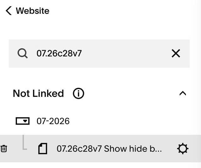 07.26c28v7 Show hide button on specific dates