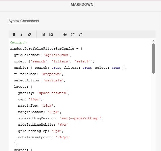 07.26c29v2 Portfolio Search Filter