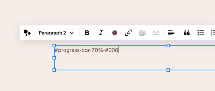 07.26c31v1 Text Block Progress Bar