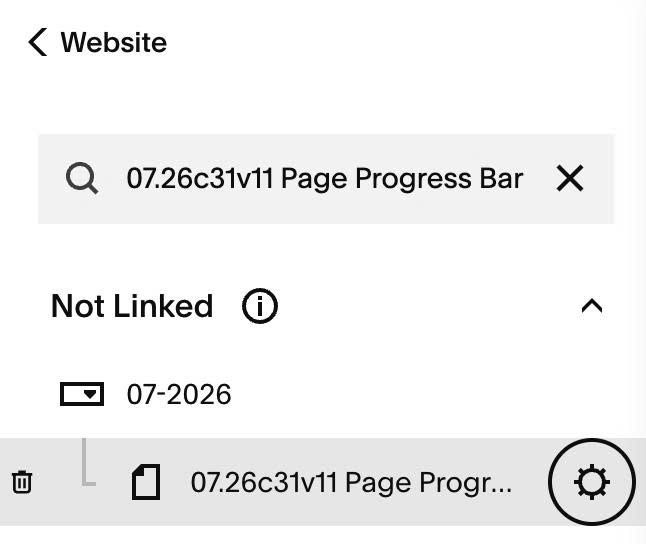 07.26c31v11 Page Progress Bar