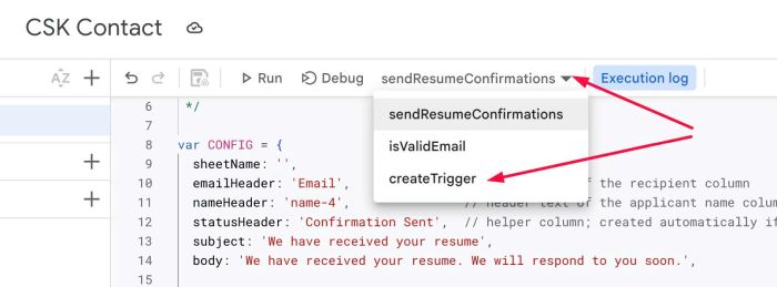 CSK Advertising – Form Block Confirmation Email