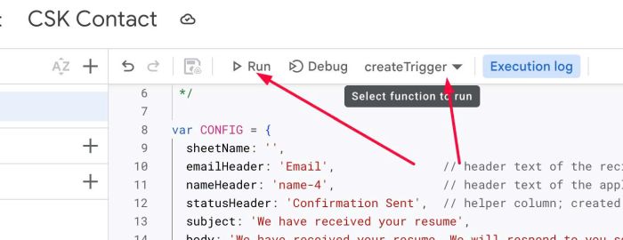 CSK Advertising – Form Block Confirmation Email
