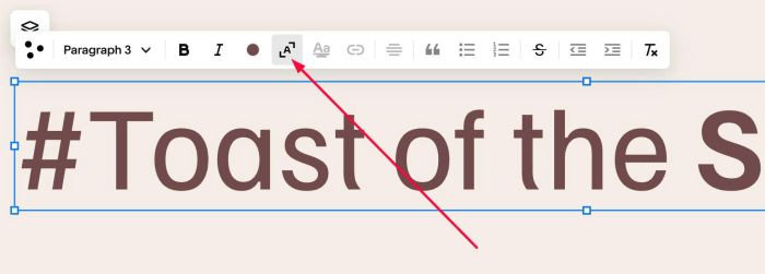 Font on specific text