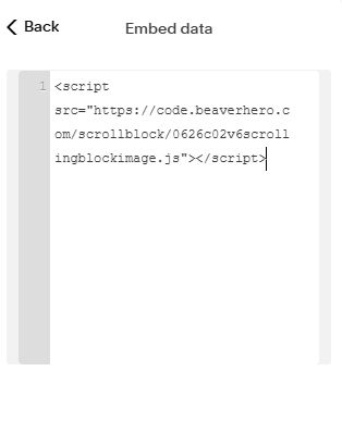 Scrolling Images with Scrolling Block