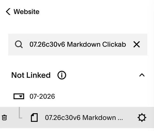 07.26c30v6 Markdown Clickable