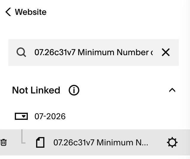 07.26c31v7 Minimum Number on Form