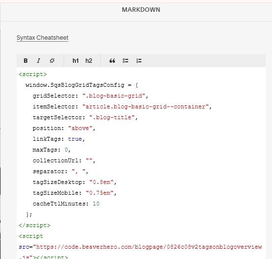 08.26c08v2 Tags on Blog Overview Page