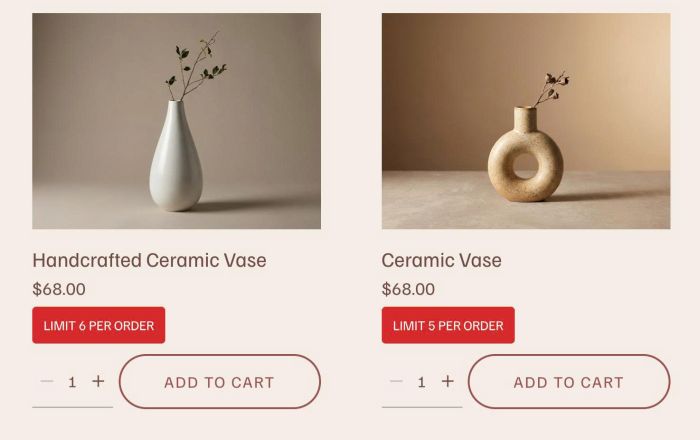 08.26c11v5 Show item Quantity Limits on the Shop page