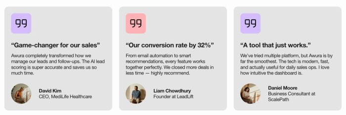 09.26c12v22 Simple Testimonials with Quote, Image, Name, Position, Description