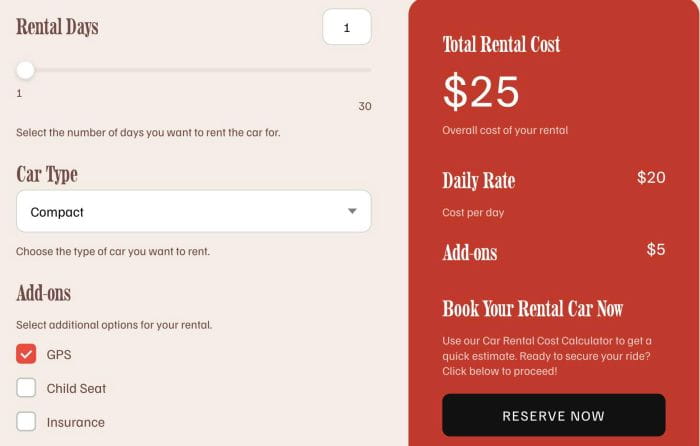 09.26c14v1(v3) Car Rental Cost Calculator