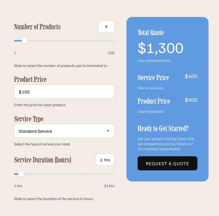 09.26c14v1(v3) Price Quote Calculator