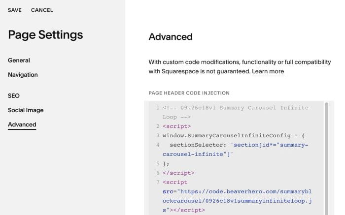 09.26c18v1 Summary Carousel Infinite Loop