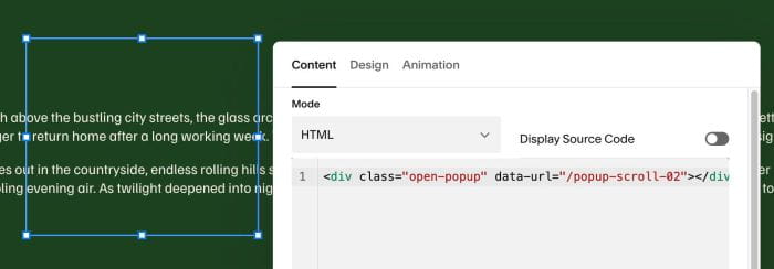 09.26c26v2 Popup on Scroll