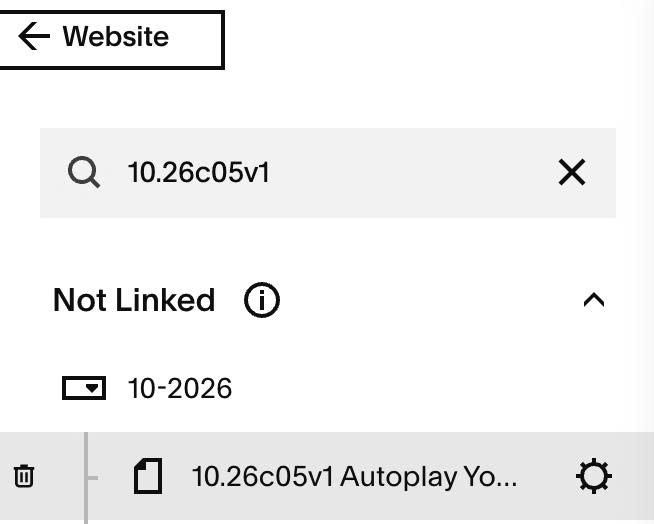 10.26c05v1 Autoplay Youtube