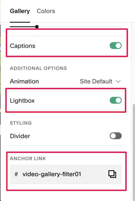 10.26c05v10 Video Gallery (Filter Lightbox)