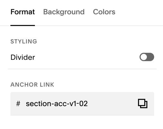 10.26c15v1 Section Accordion