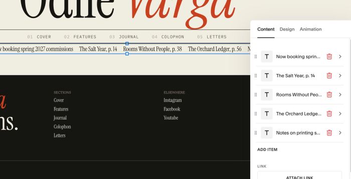 10.26c19v21 Scrolling Text under Header