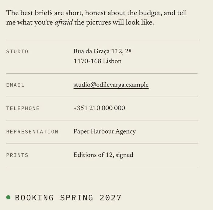 10.26c19v6 Text Block 189 Style 05 Contact Info with 2 Columns Lines between info